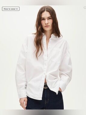 J. Crew Etienne Oversized Button-Up Shirt Sz L